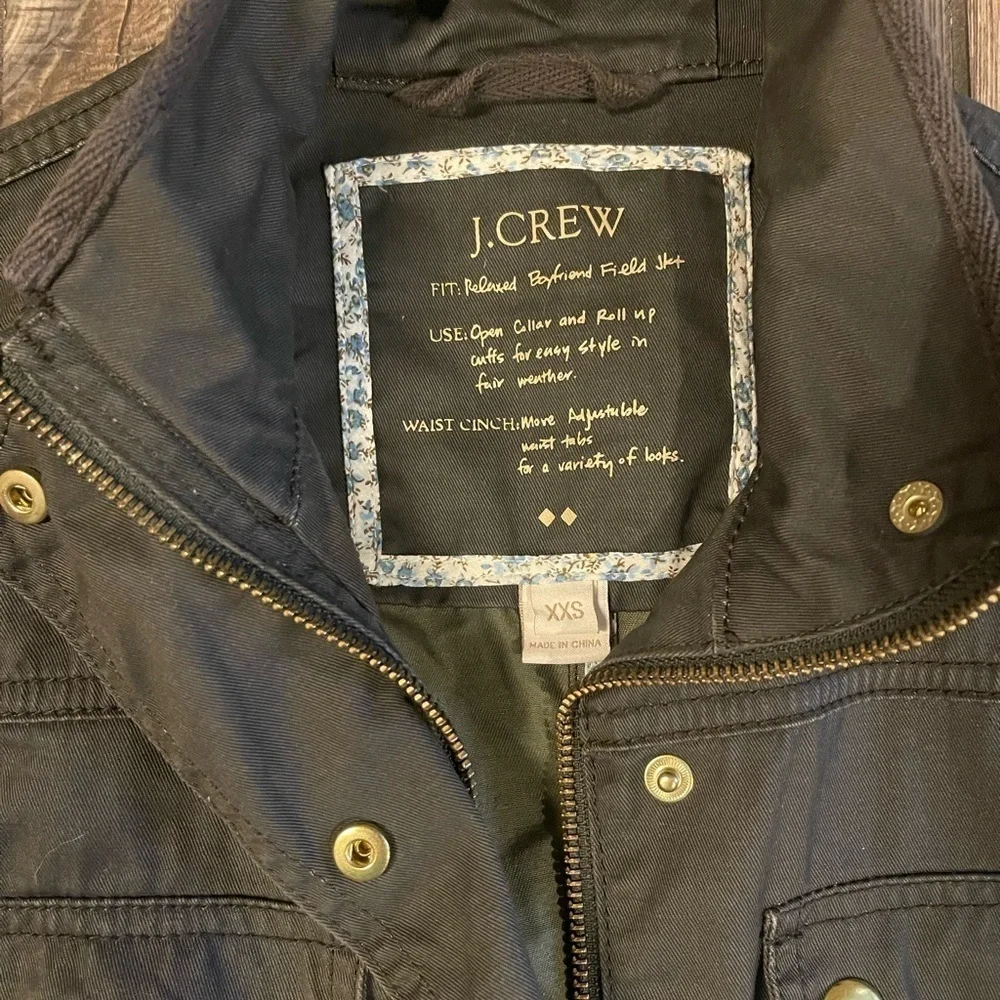 J. Crew Resin-Coated Twill Field Jacket